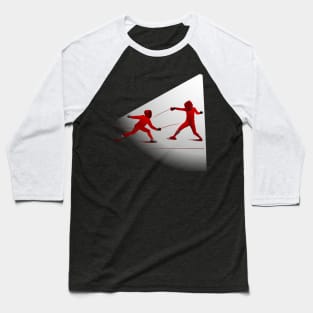 Fencing red Baseball T-Shirt